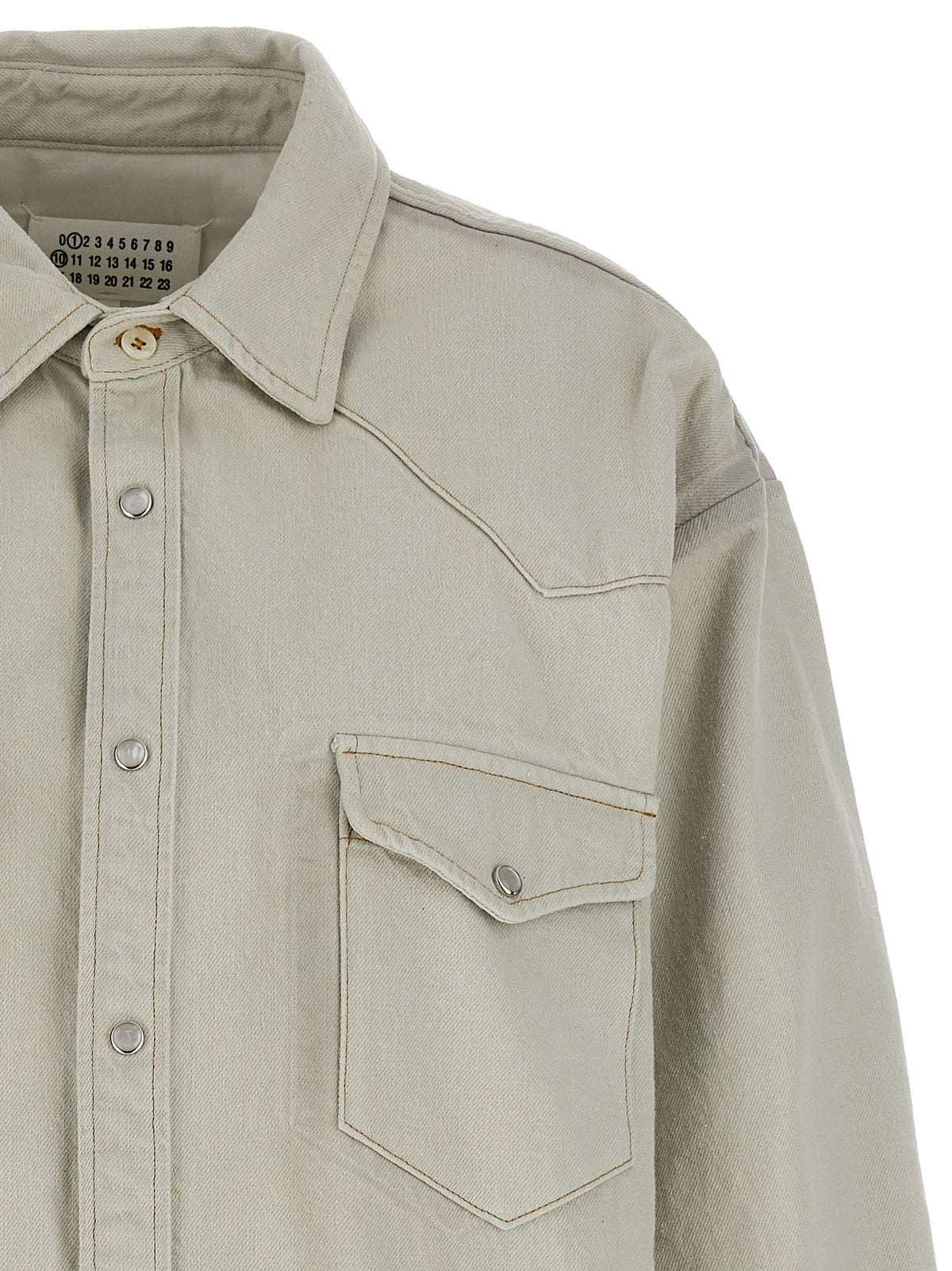 Maison Margiela Weiße Jeansjacke aus Baumwolle