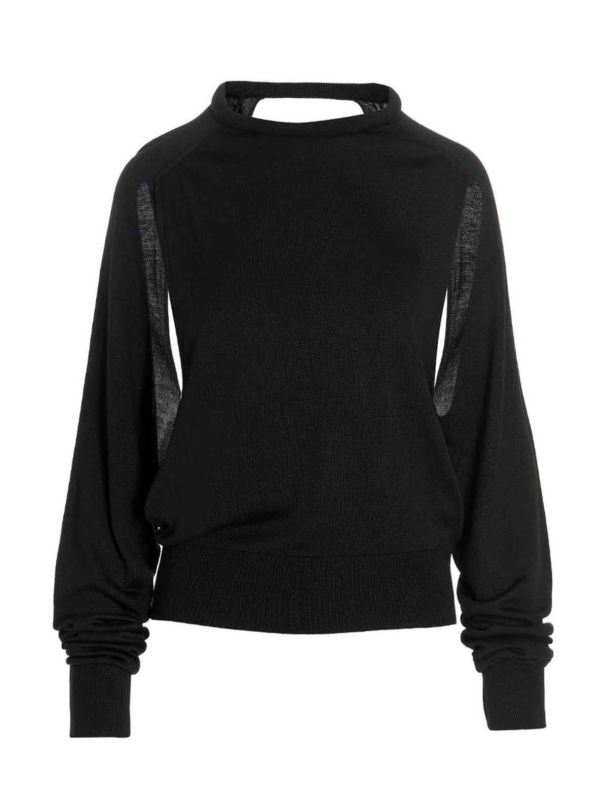 RAMAEL Schwarzer Seiden-Cardigan
