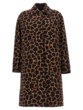 Max Mara Mantel aus reiner Schurwolle in Braun