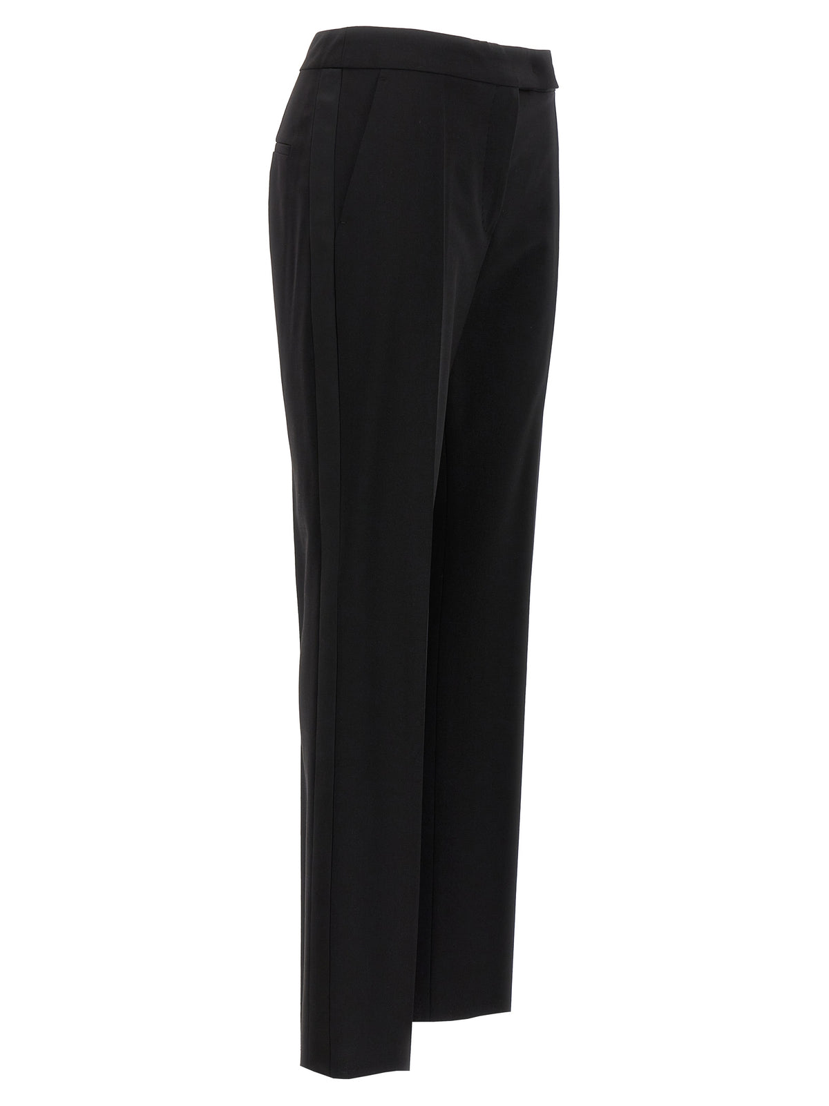 Max Mara Schwarze Hose aus reiner Schurwolle