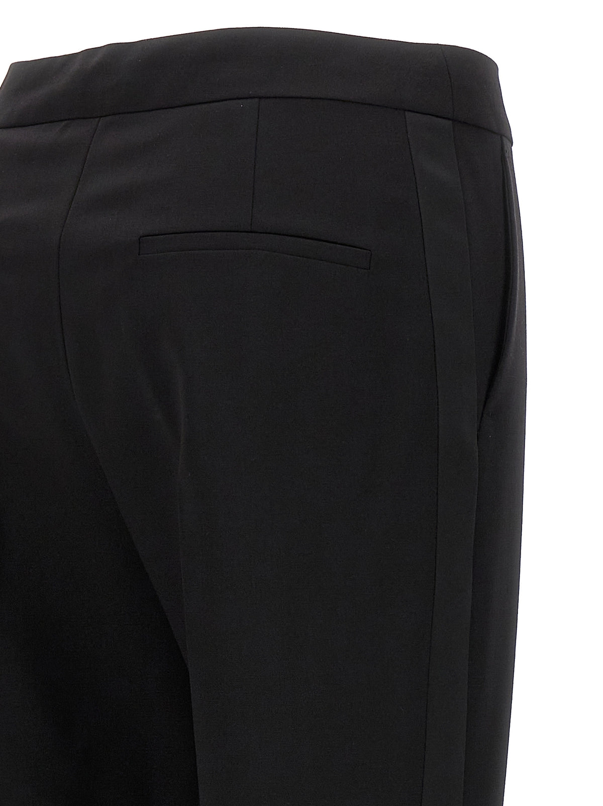 Max Mara Schwarze Hose aus reiner Schurwolle