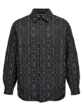 Palm Angels Graue Jacke aus Polyamid