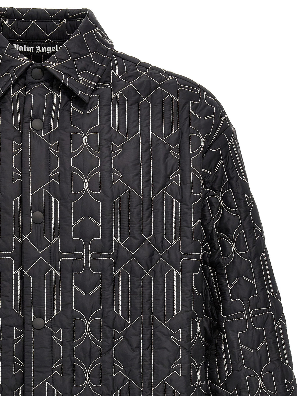 Palm Angels Graue Jacke aus Polyamid