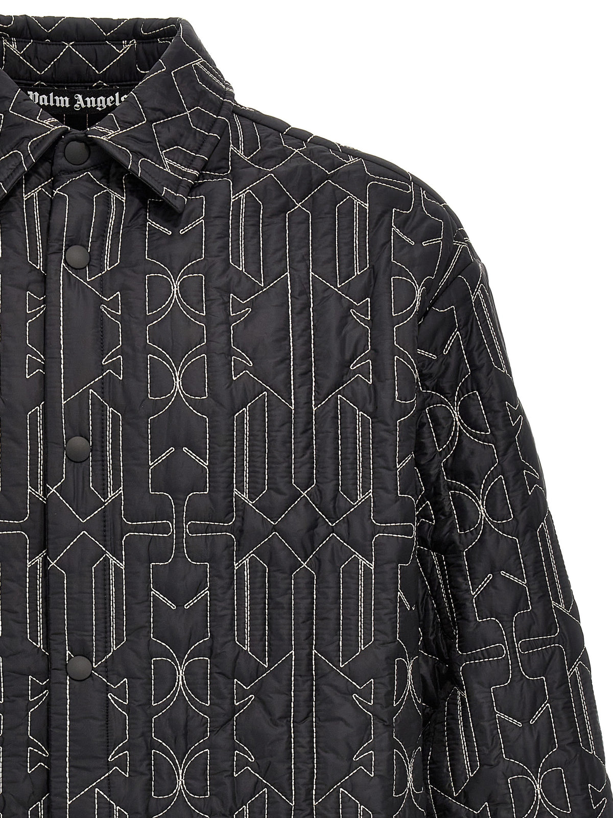 Palm Angels Graue Jacke aus Polyamid