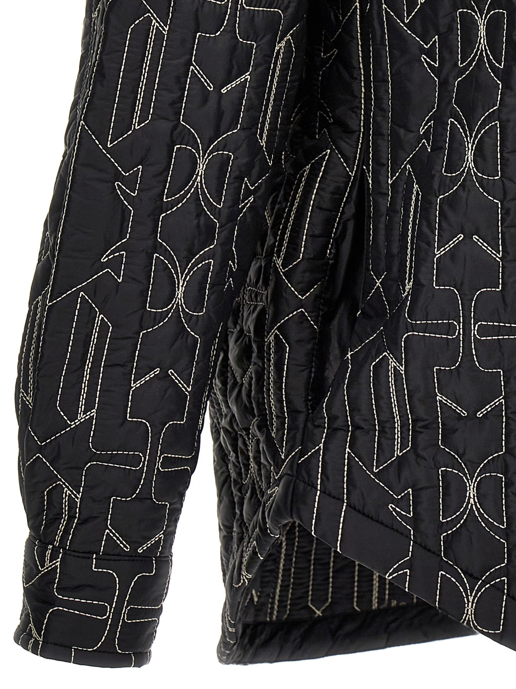 Palm Angels Graue Jacke aus Polyamid