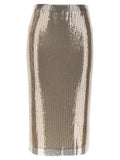 Sportmax Mehrfarbiger Polyester-Maxirock