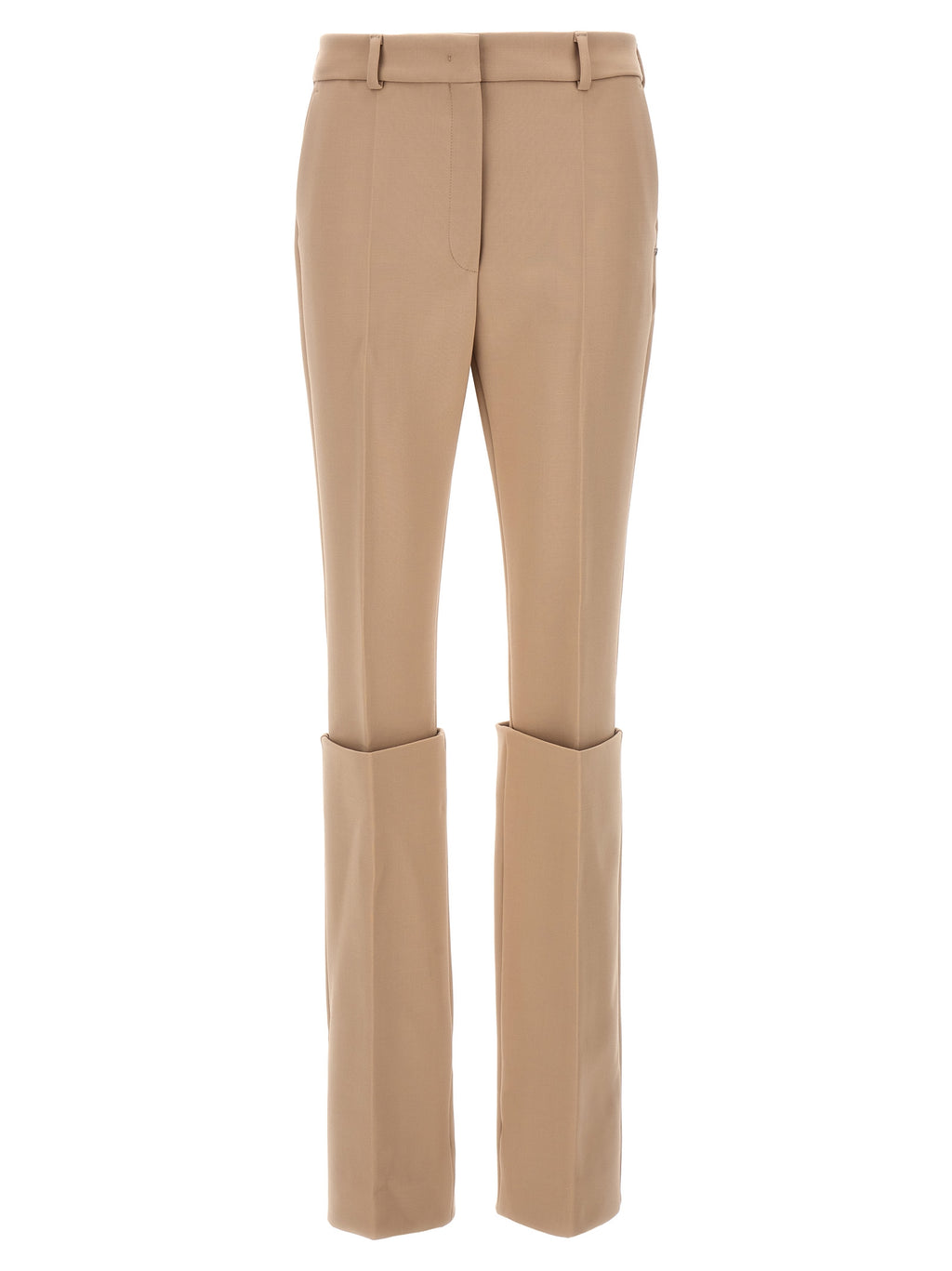 Sportmax Beige Polyester-Hose im Freizeit-Look