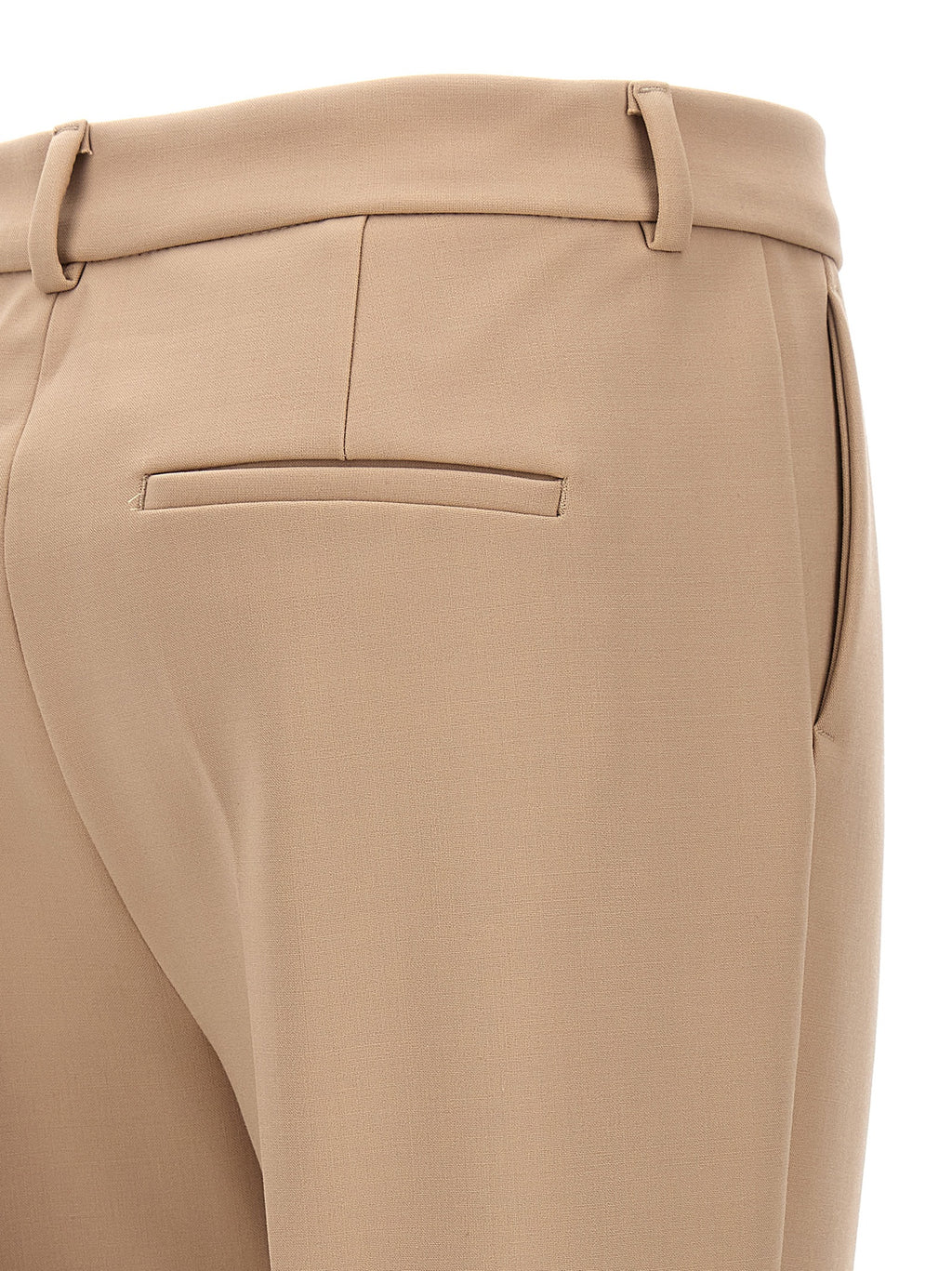 Sportmax Beige Polyester-Hose im Freizeit-Look