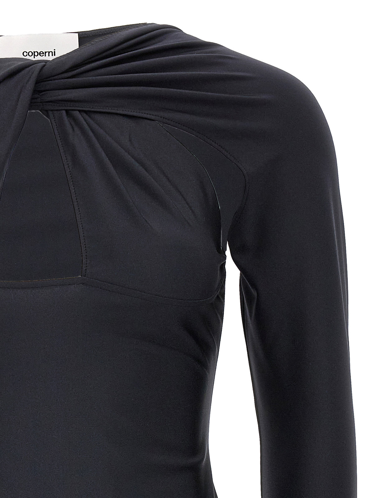 Coperni Kurzes Schwarzes Kleid Aus Polyamid