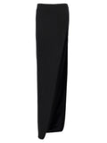 Ann Demeulemeester Schwarzer Minirock aus Lammleder