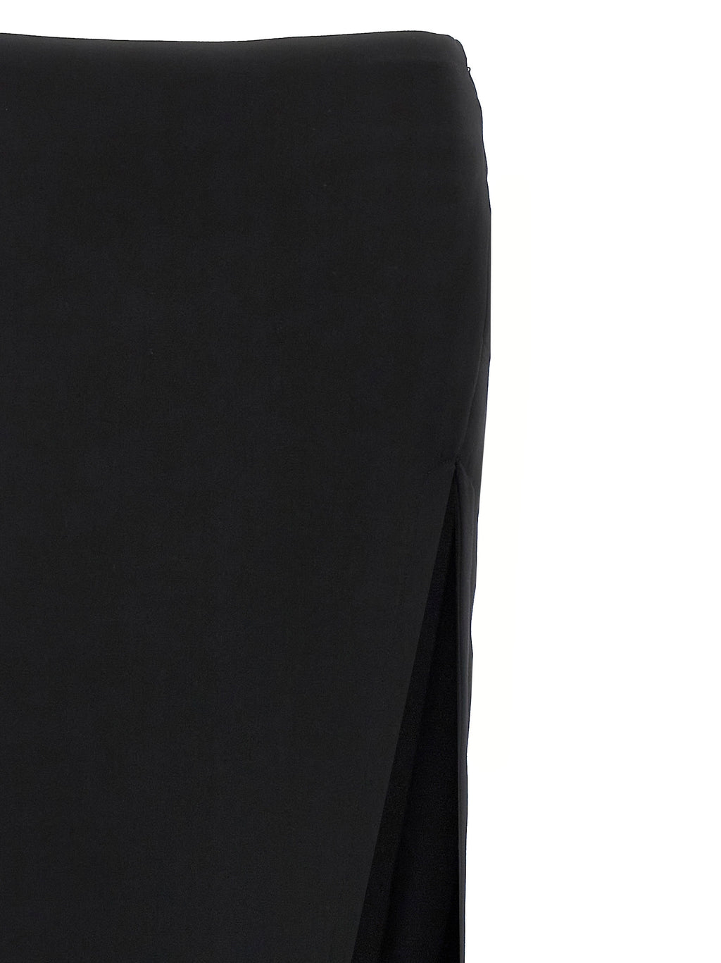 Ann Demeulemeester Schwarzer Minirock aus Lammleder