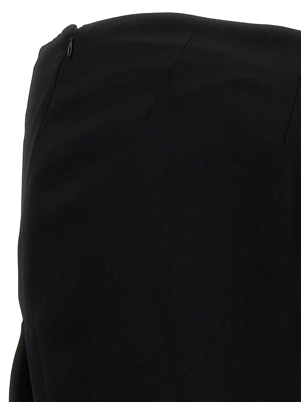 Ann Demeulemeester Schwarzer Minirock aus Lammleder