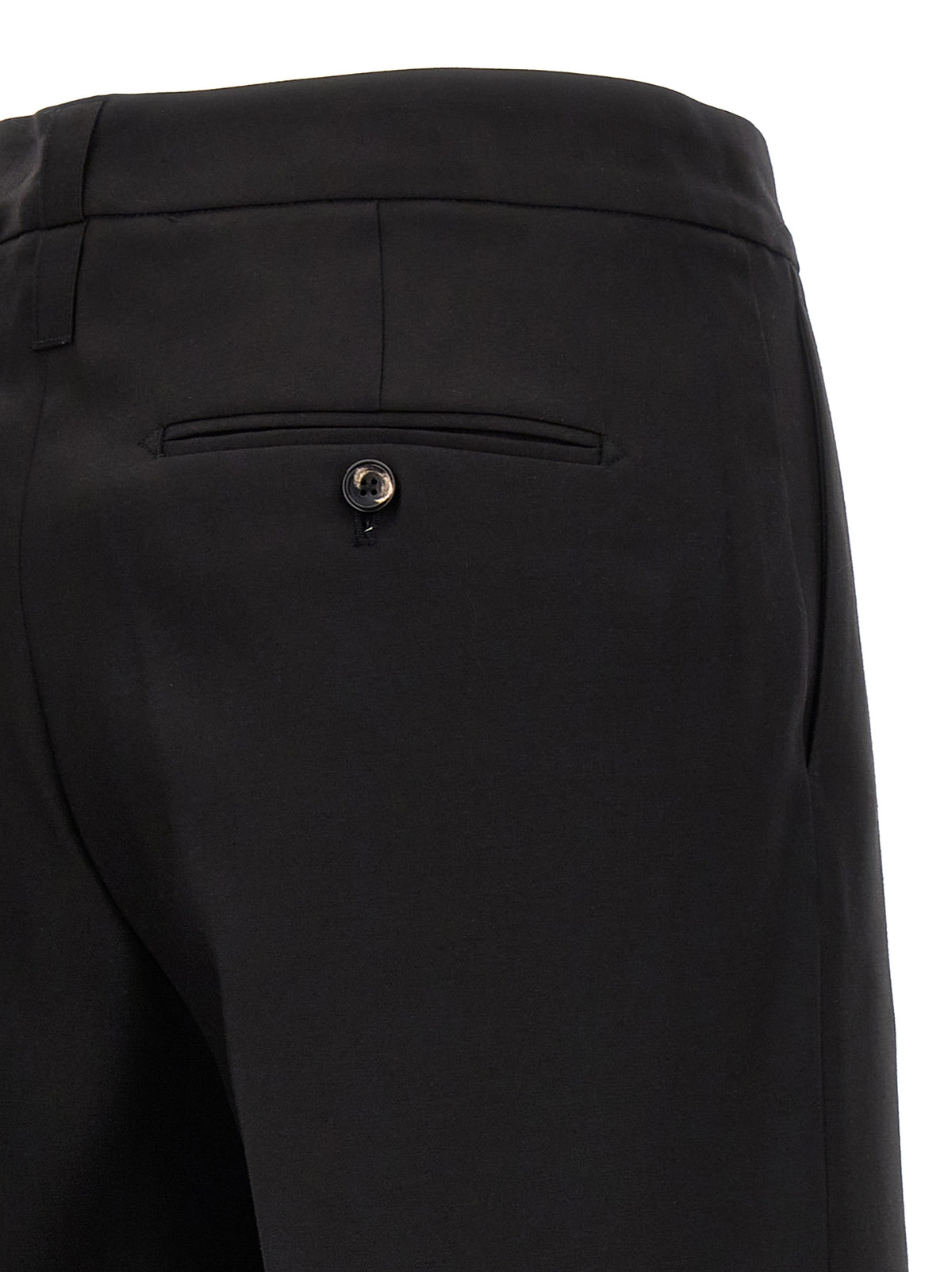 CELLAR DOOR Schwarze Hose aus reiner Schurwolle