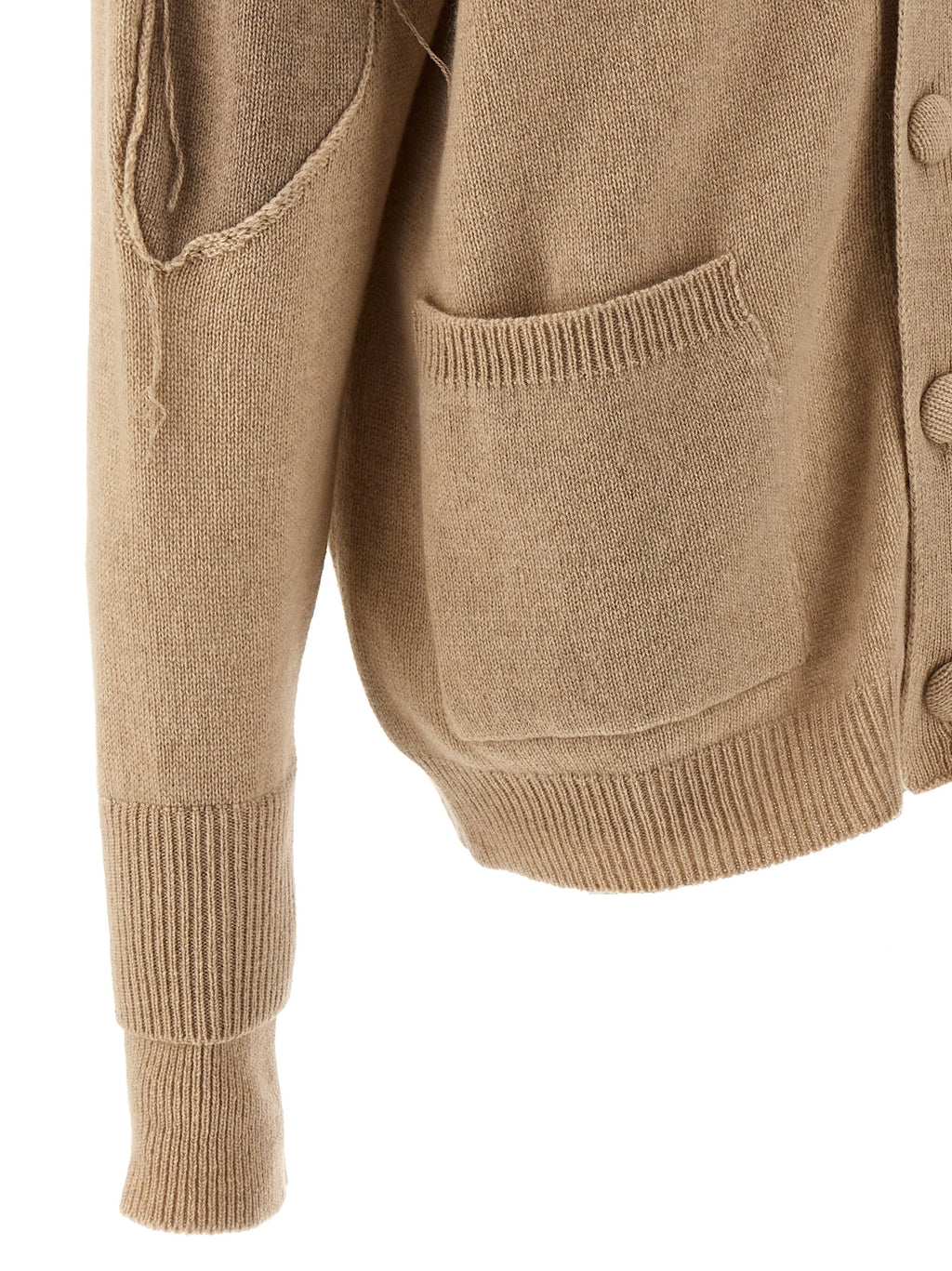 RAMAEL Beige Cashmere Cardigan