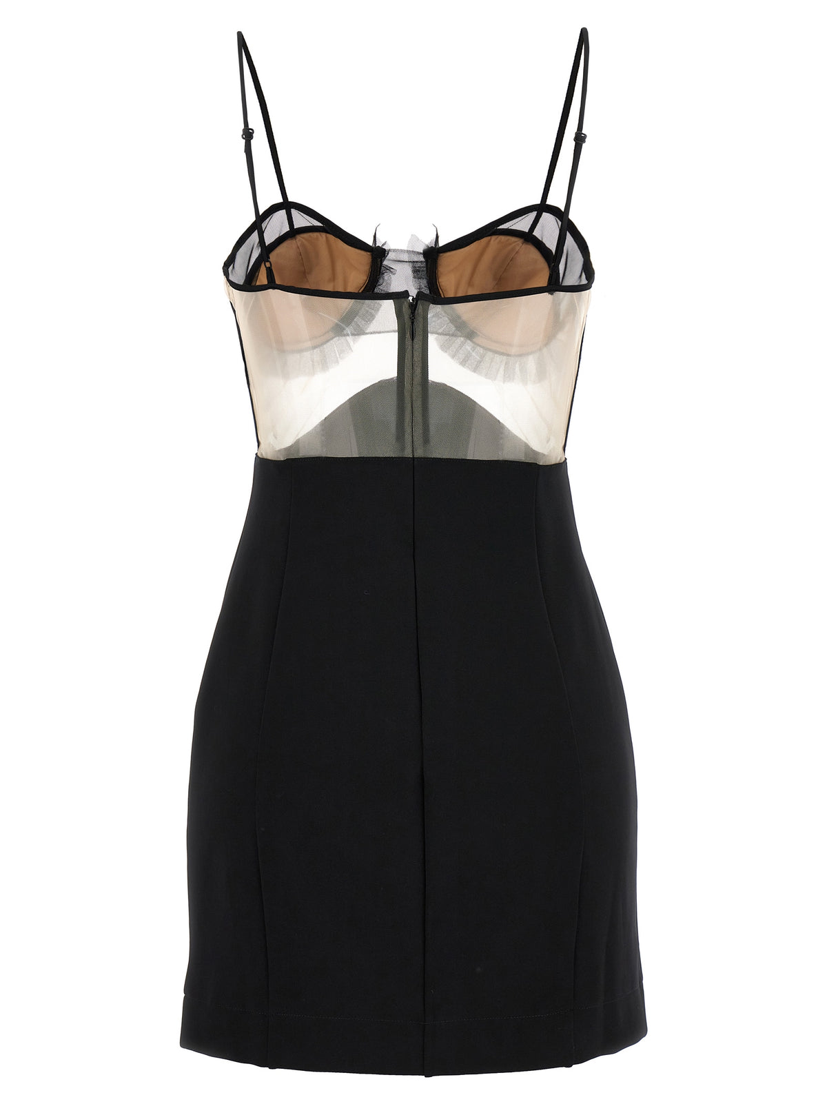 Nensi Dojaka Schwarzes Viskose-Kurzkleid