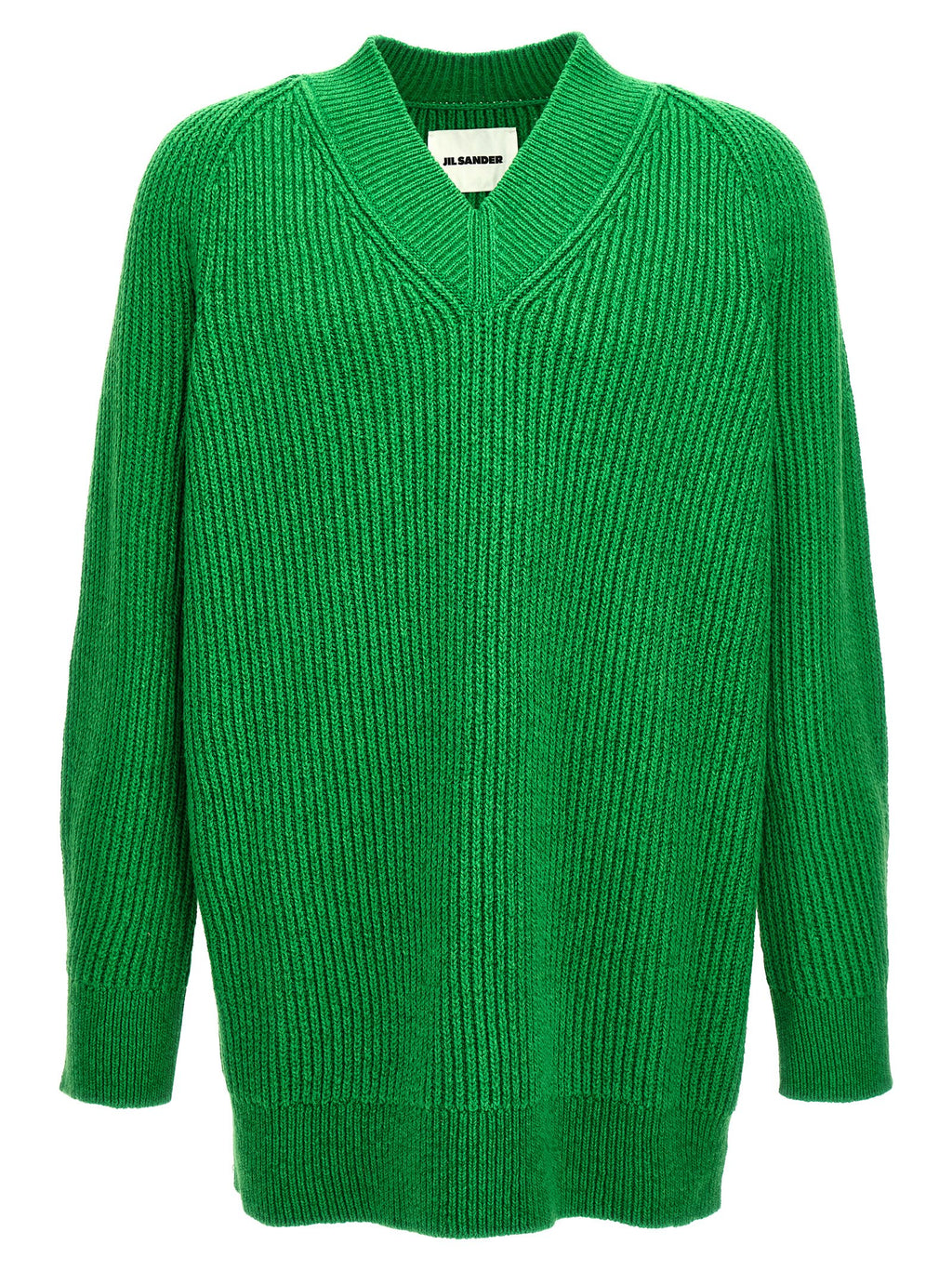 Jil Sander Baumwoll-Cardigan in Zweifarbenoptik