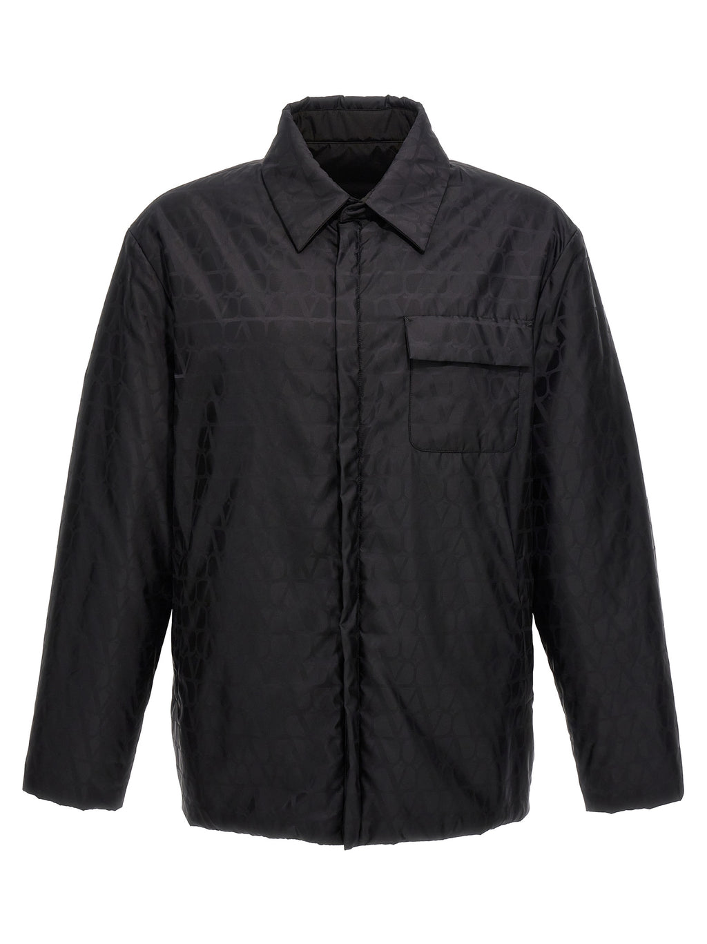 Valentino Garavani Schwarze Polyamidjacke