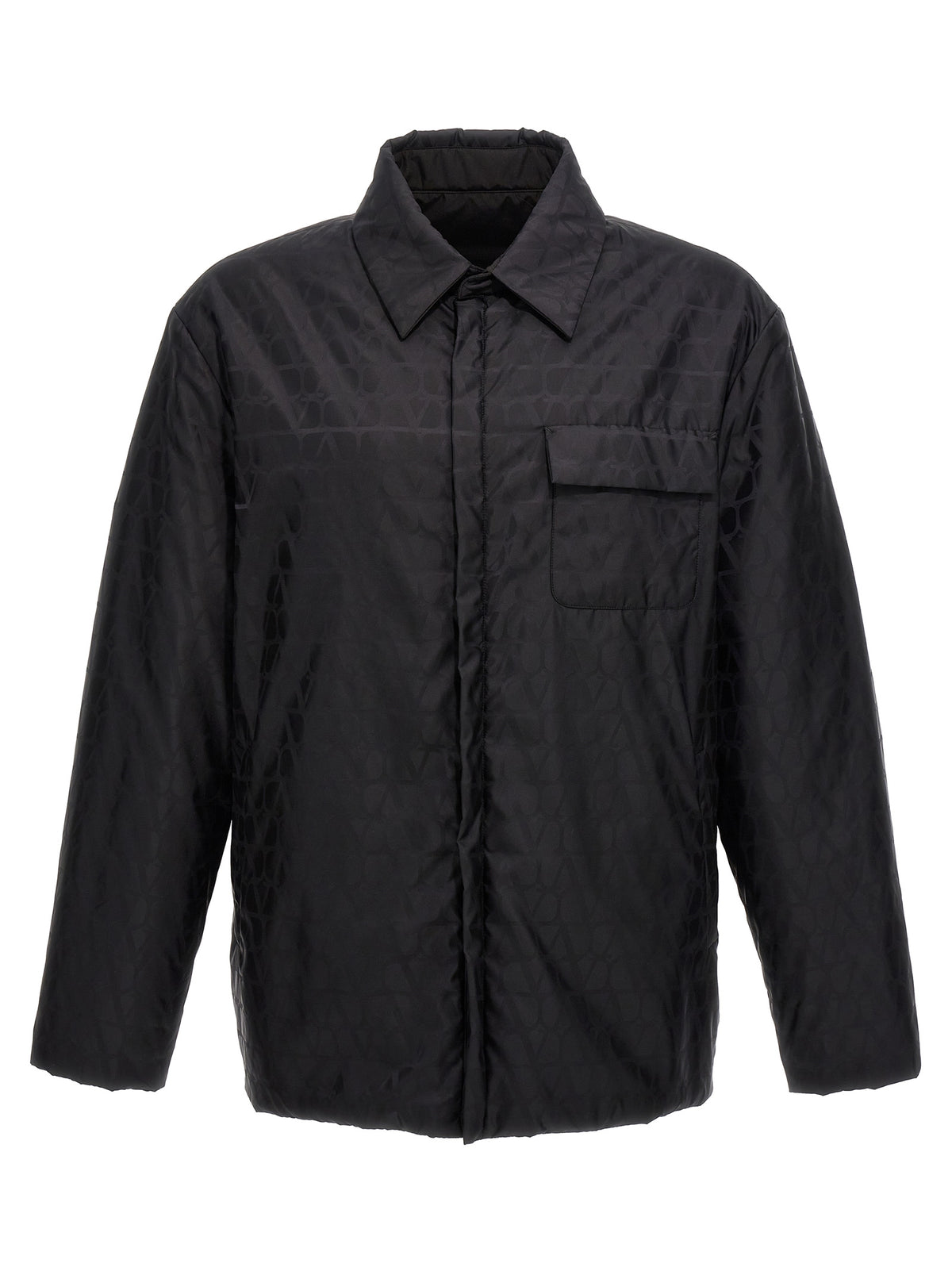 Valentino Garavani Schwarze Polyamidjacke