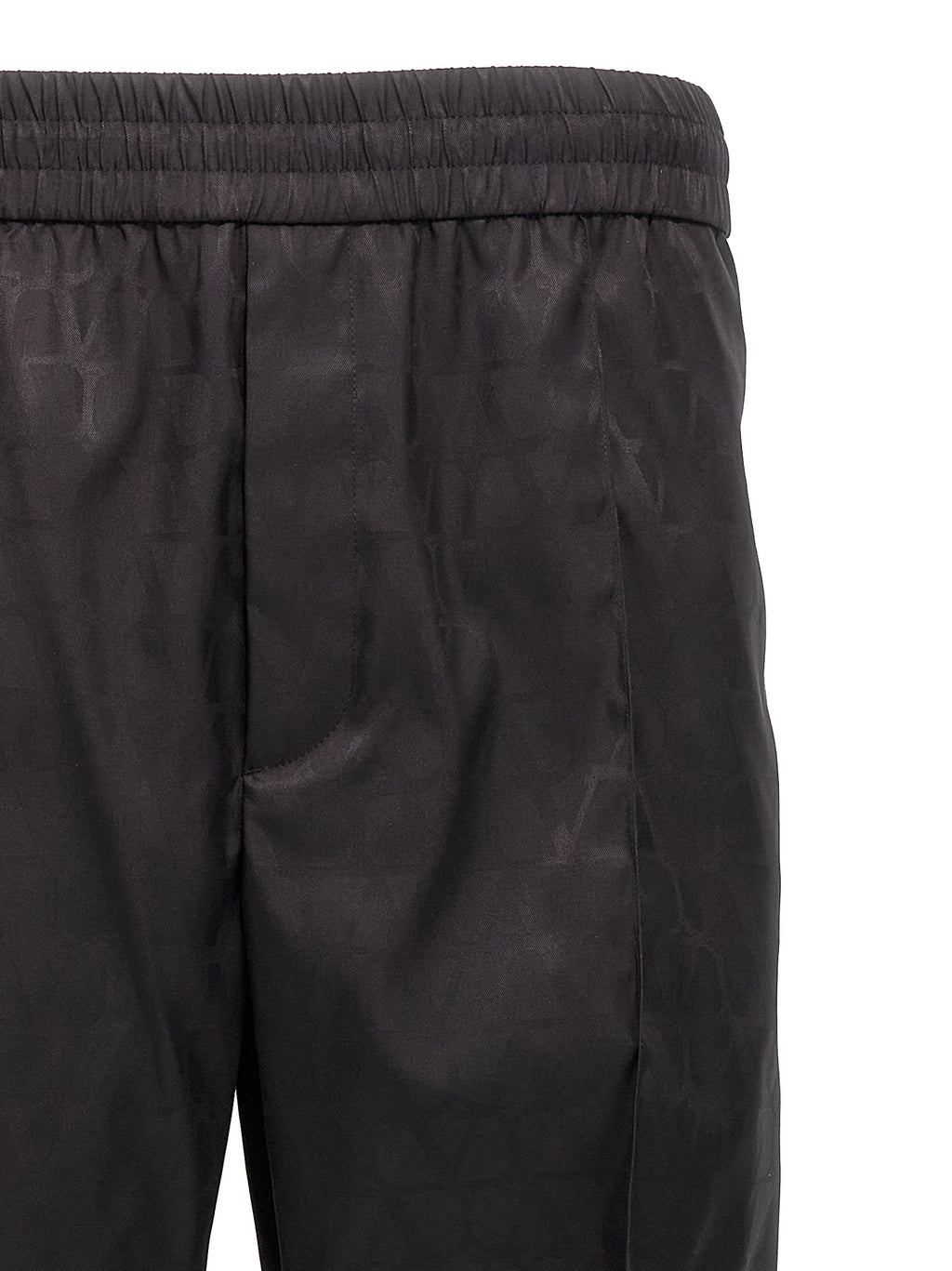 Valentino Garavani Schwarze Polyamid-Freizeithose