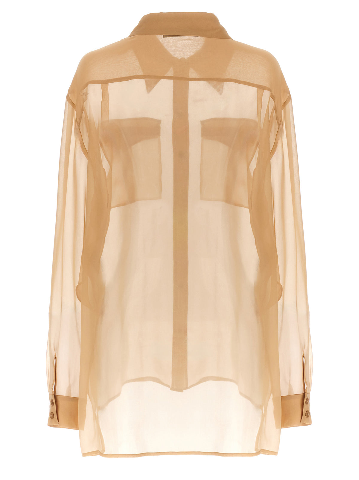 Alberta Ferretti Beige Seidenbluse