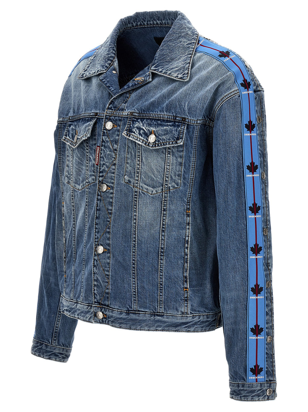 Dsquared² Blaue Jeansjacke aus Baumwolle