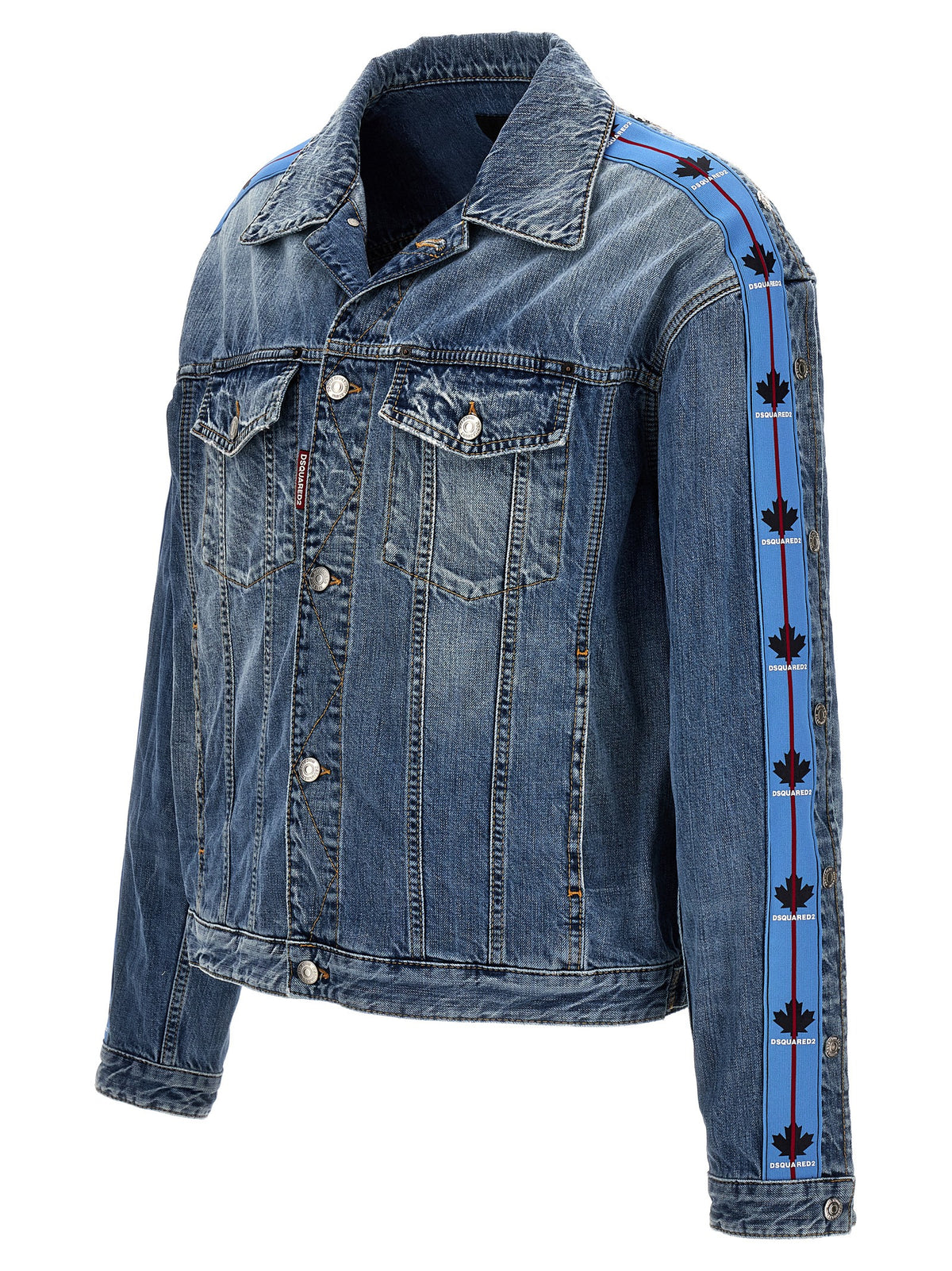 Dsquared² Blaue Jeansjacke aus Baumwolle