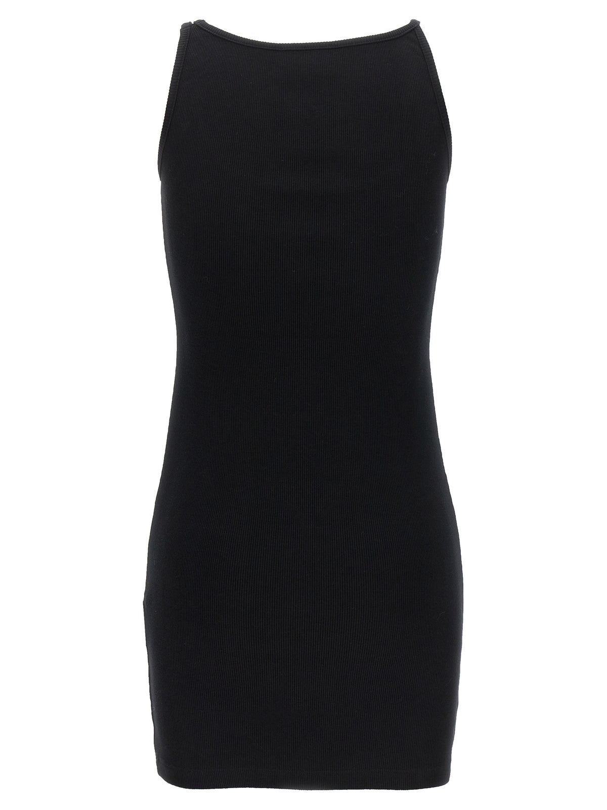 Off-White Schwarzes kurzes Baumwollkleid