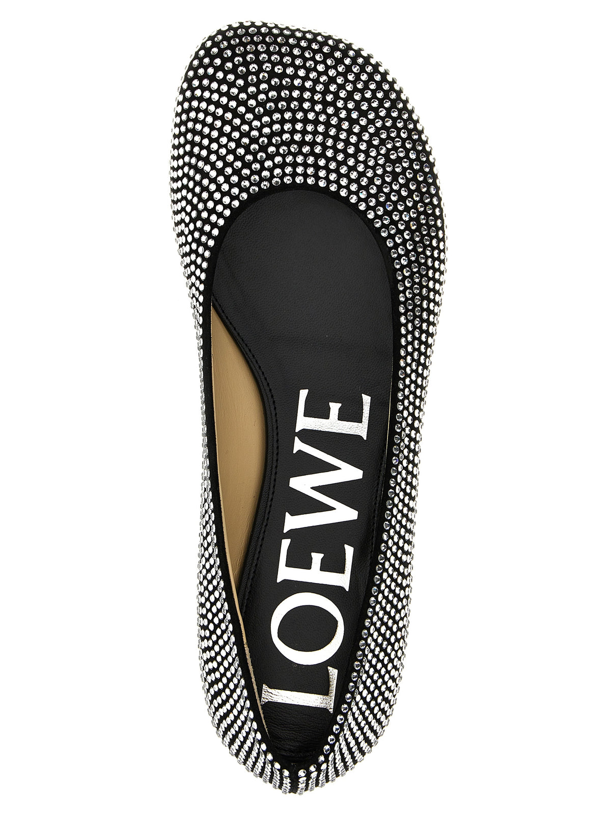 Loewe Schwarze Ballerinas aus Ziegenleder