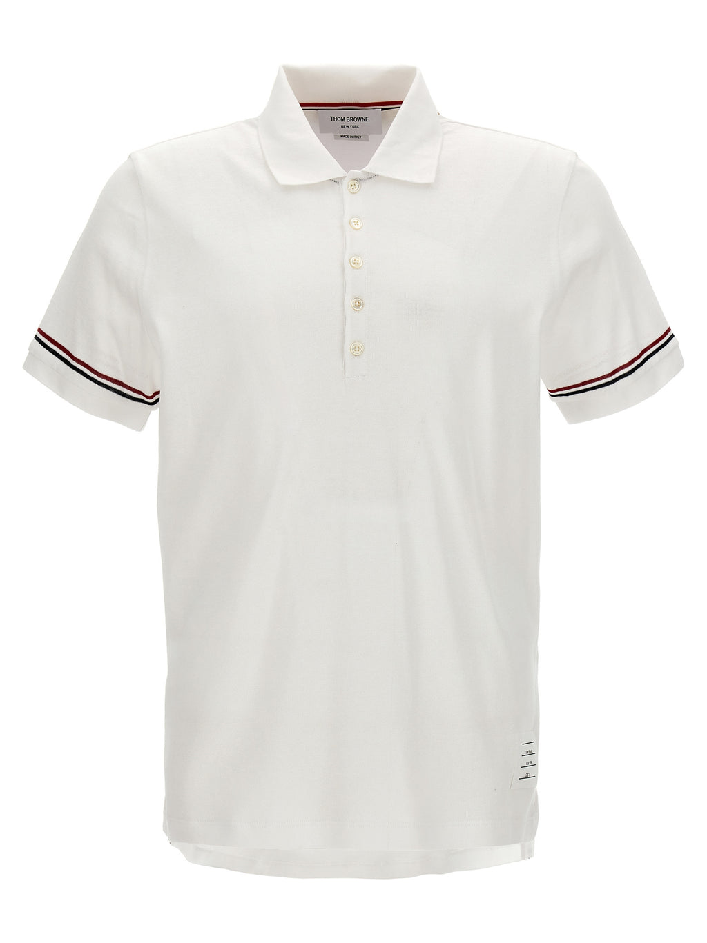Thom Browne Weißes Poloshirt aus Baumwolle