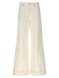 Agolde Weiße High-Waist-Jeans aus Baumwolle