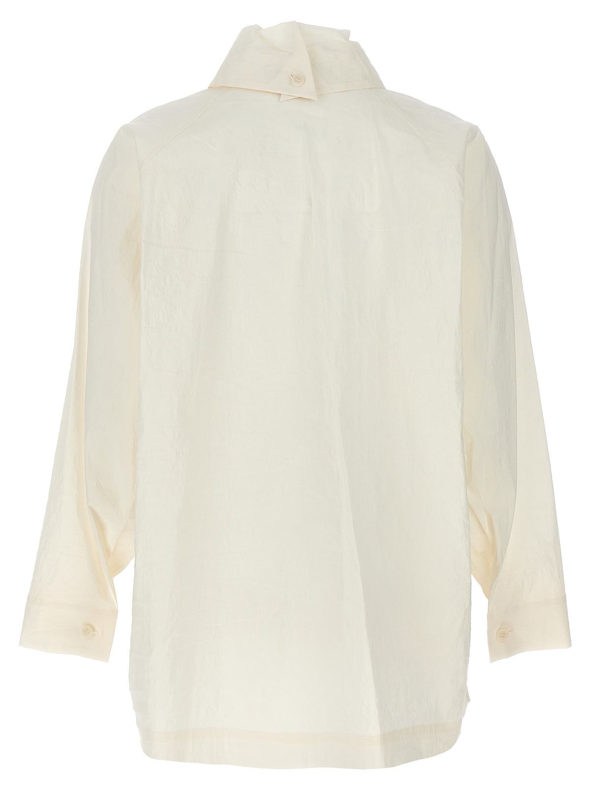 Issey Miyake Weiße Bluse aus Fasern