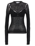 Off-White Schwarze Tanktops aus Viskose