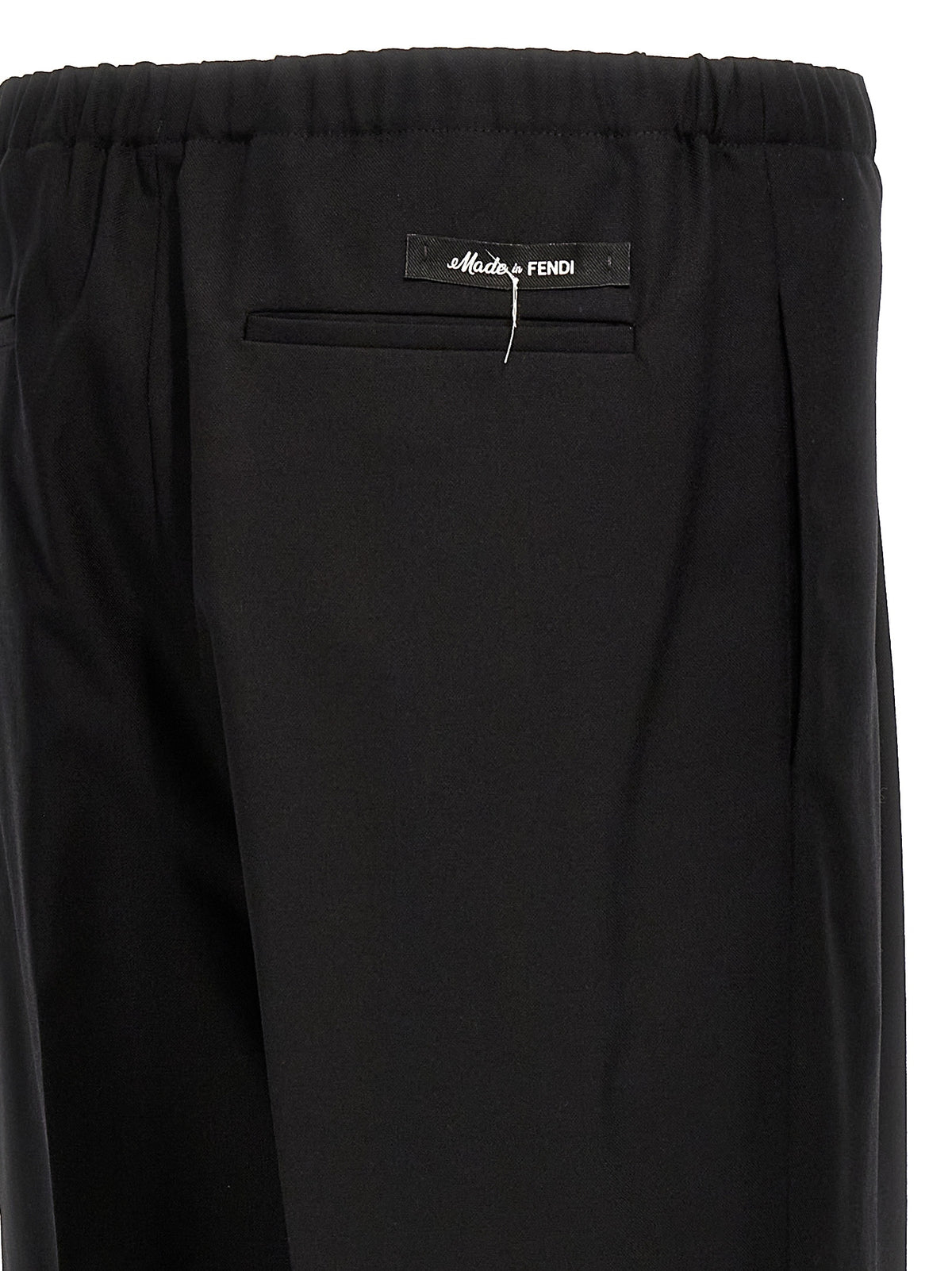 Fendi Schwarze Hose aus reiner Schurwolle