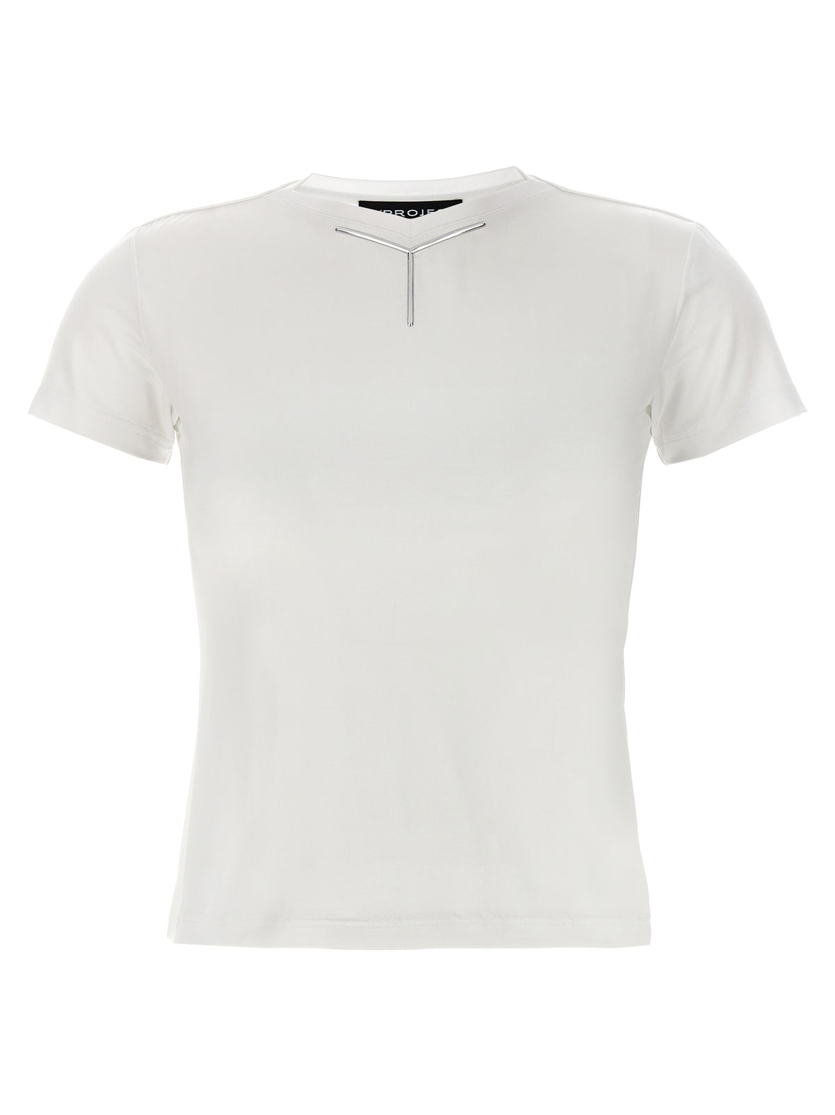 Y/PROJECT Weißes Viskose-T-Shirt