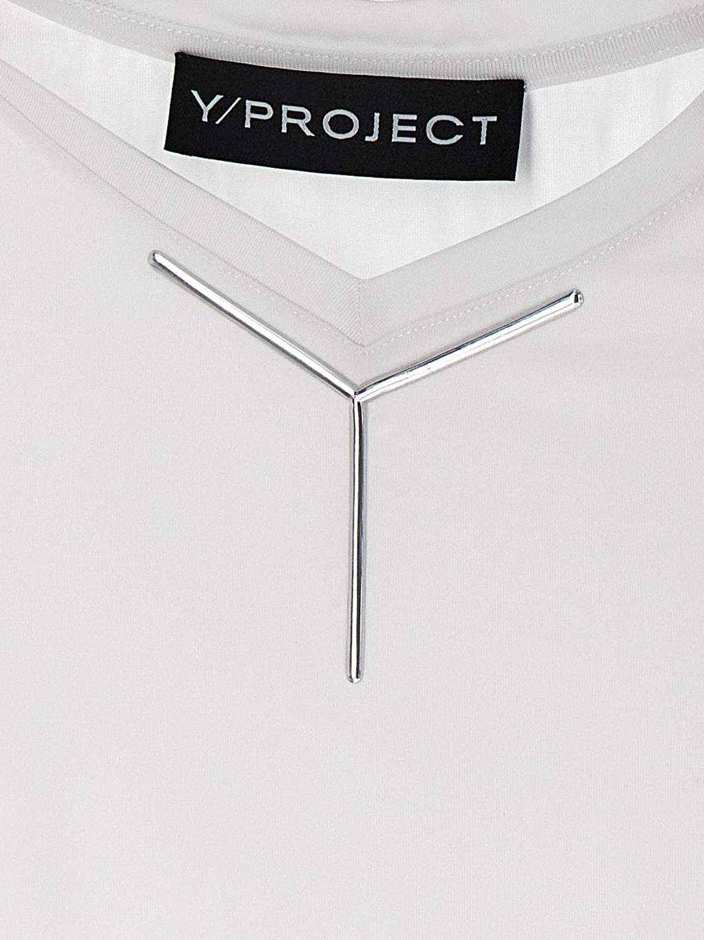 Y/PROJECT Weißes Viskose-T-Shirt