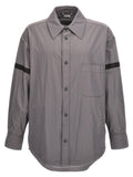 Thom Browne Graue Polyamid-Bluse