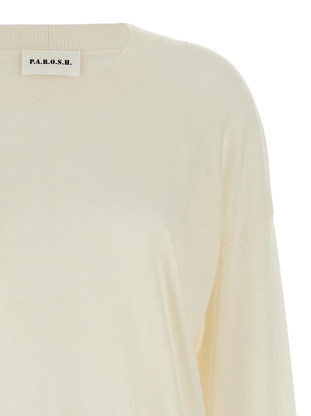 P.A.R.O.S.H. Weiße Wollstrickjacke