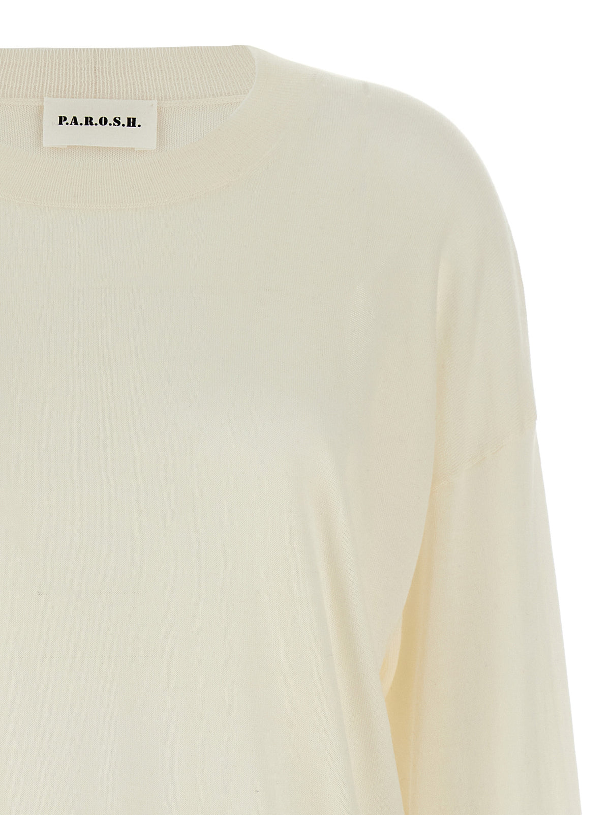 P.A.R.O.S.H. Weiße Wollstrickjacke