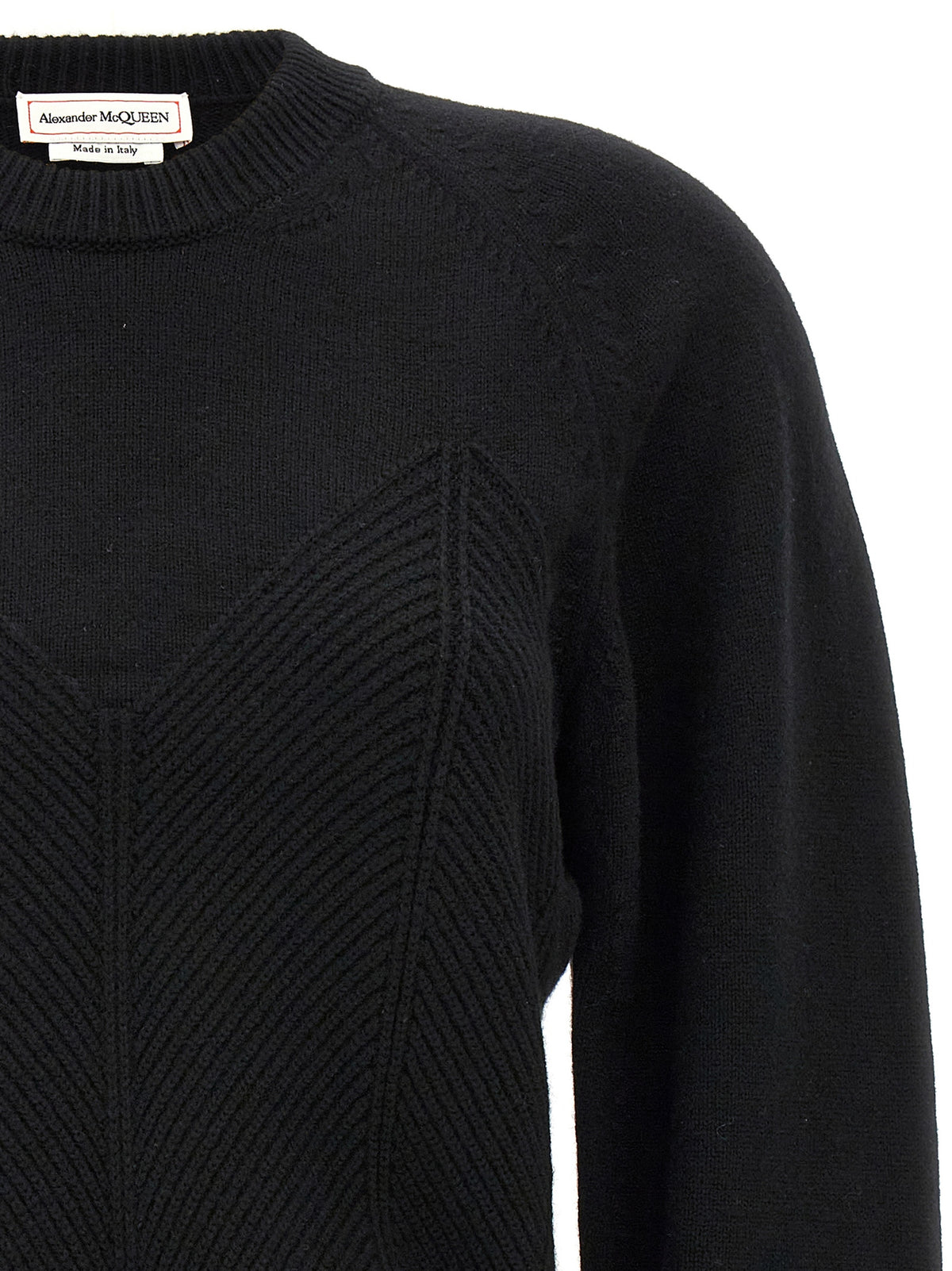 Alexander McQueen Schwarzer Wollcardigan