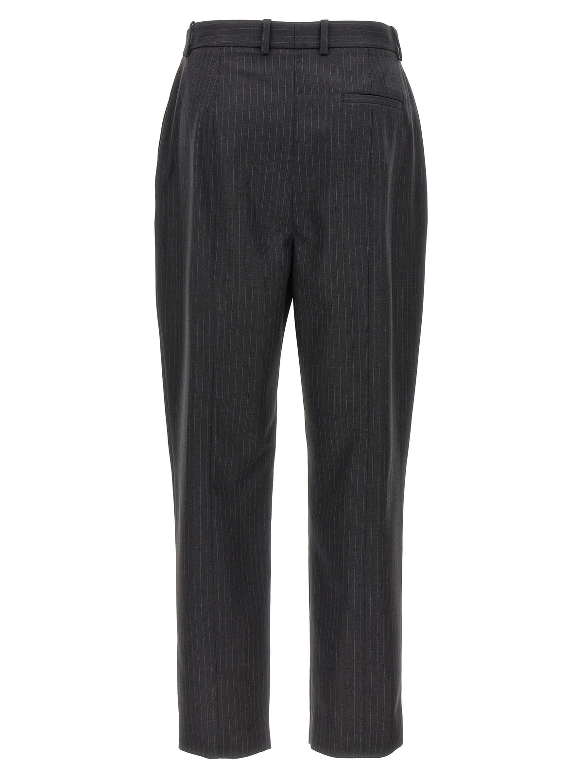 Alexander McQueen Graue Wollstoffhose