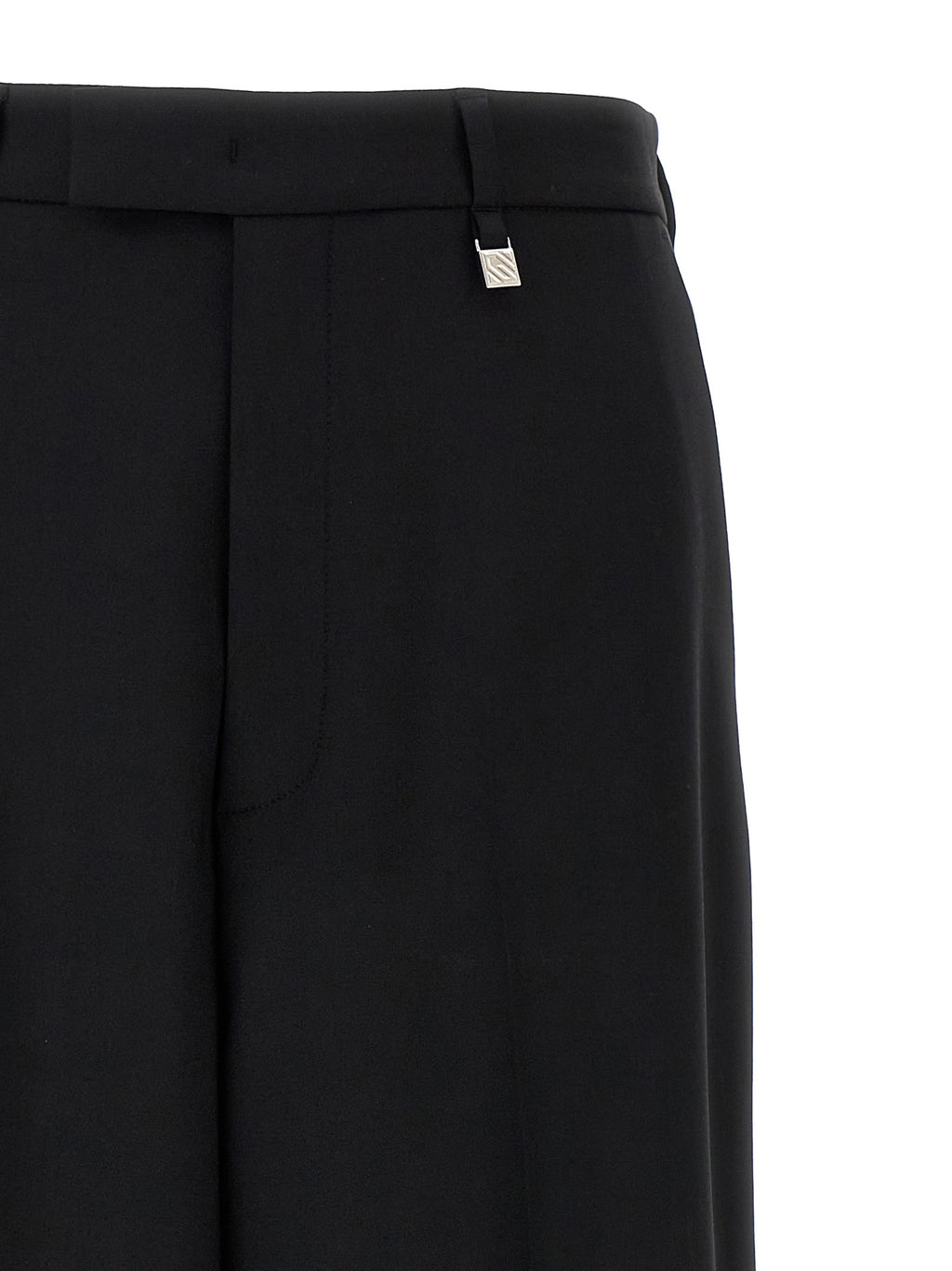 Giuseppe Di Morabito Schwarze Hose aus reiner Schurwolle