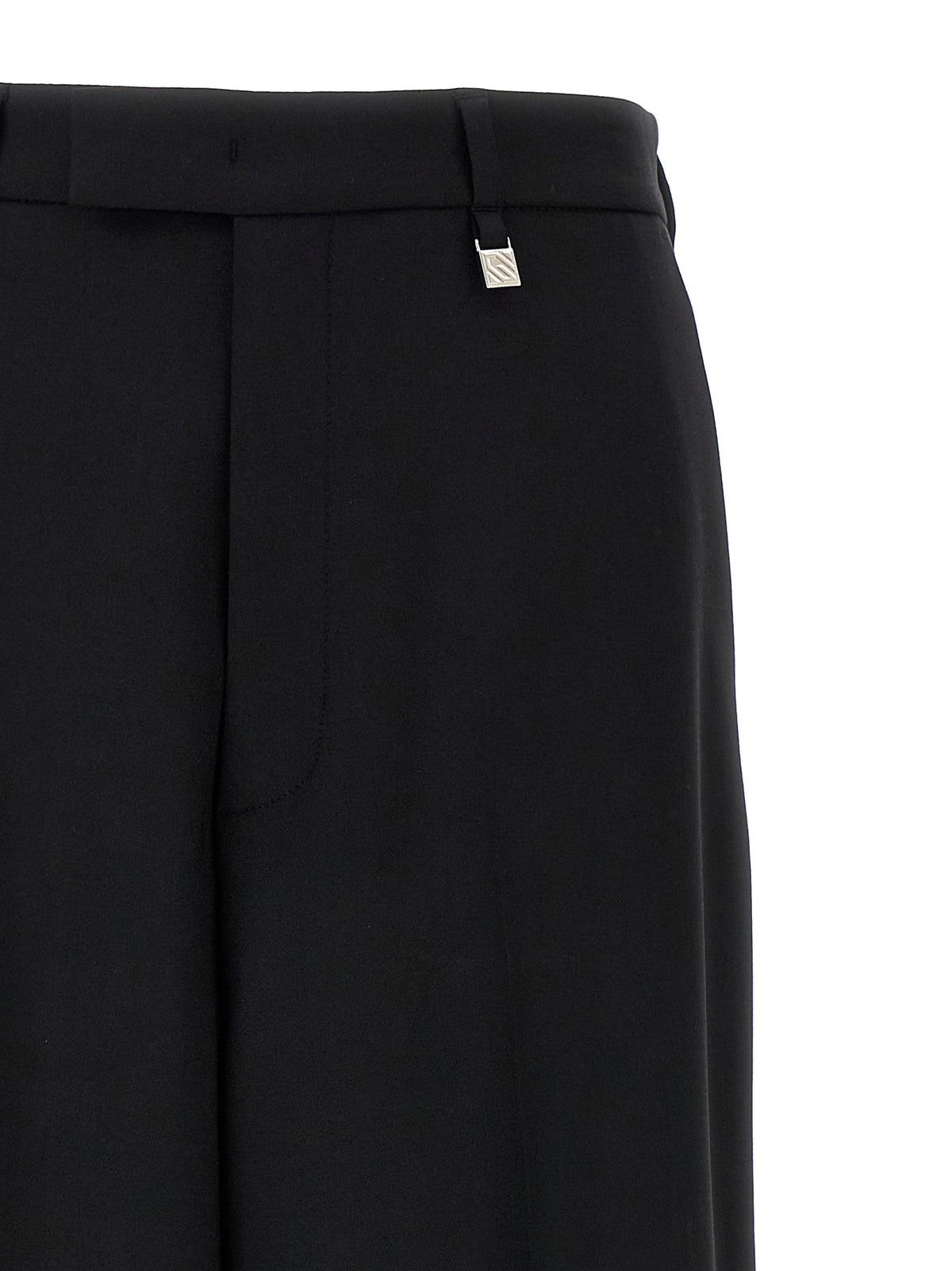 Giuseppe Di Morabito Schwarze Hose aus reiner Schurwolle