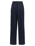 THELATEST Blaue Freizeithose aus Polyester
