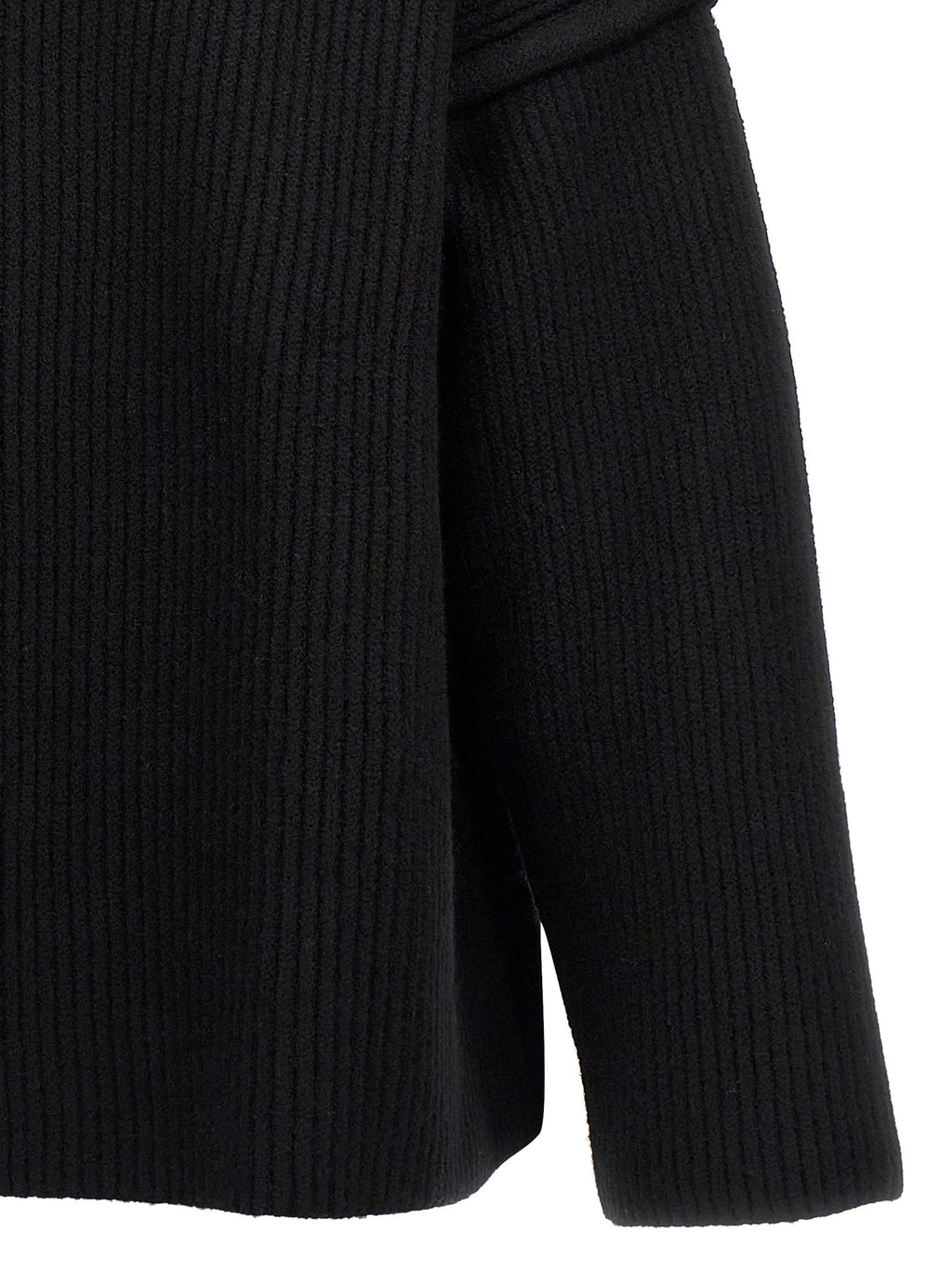 Jil Sander Schwarzer Wollcardigan