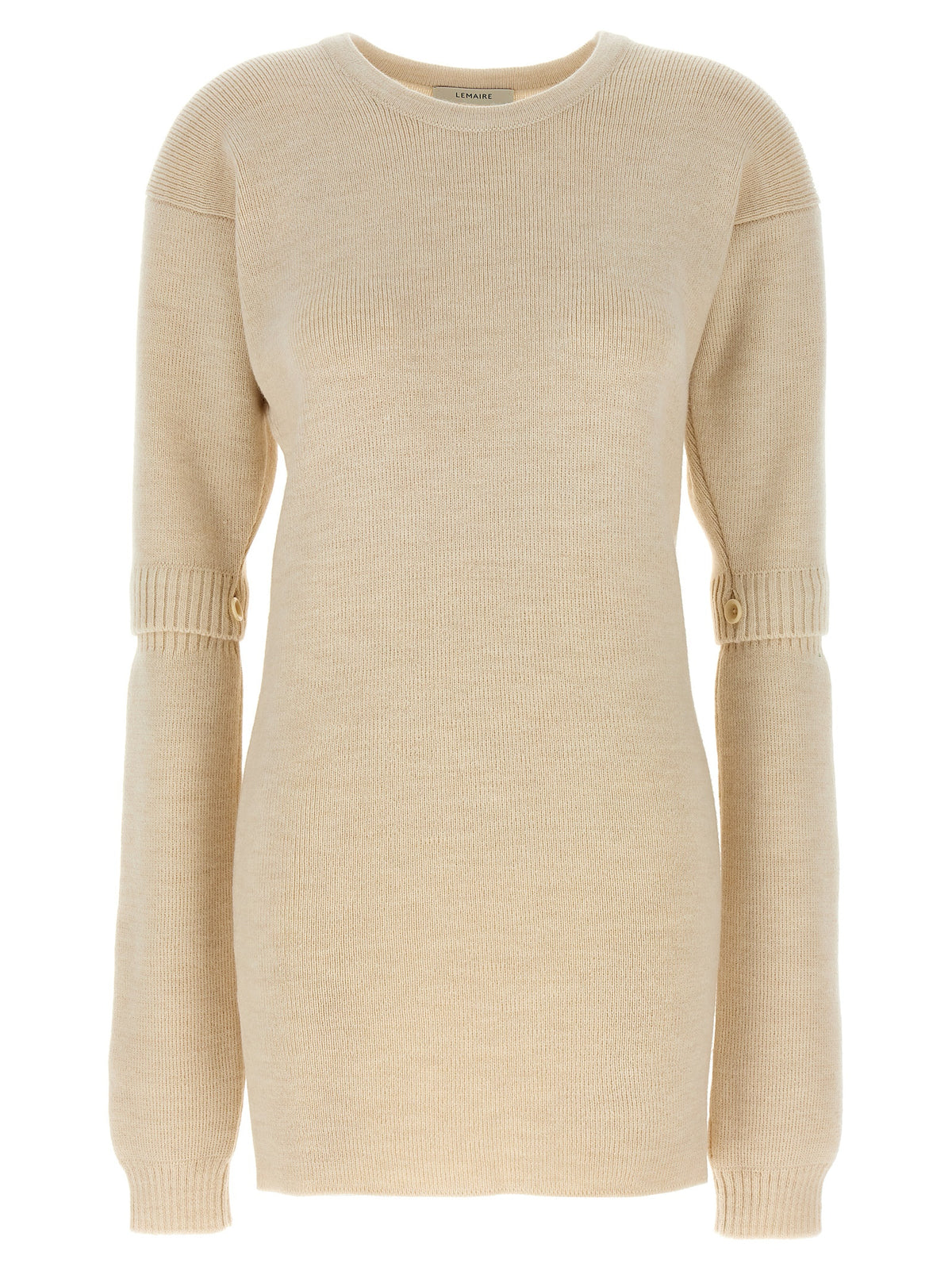 Lemaire Kurzes Kleid aus weißem Acetat