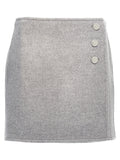 Tory Burch Grauer Woll-Maxirock
