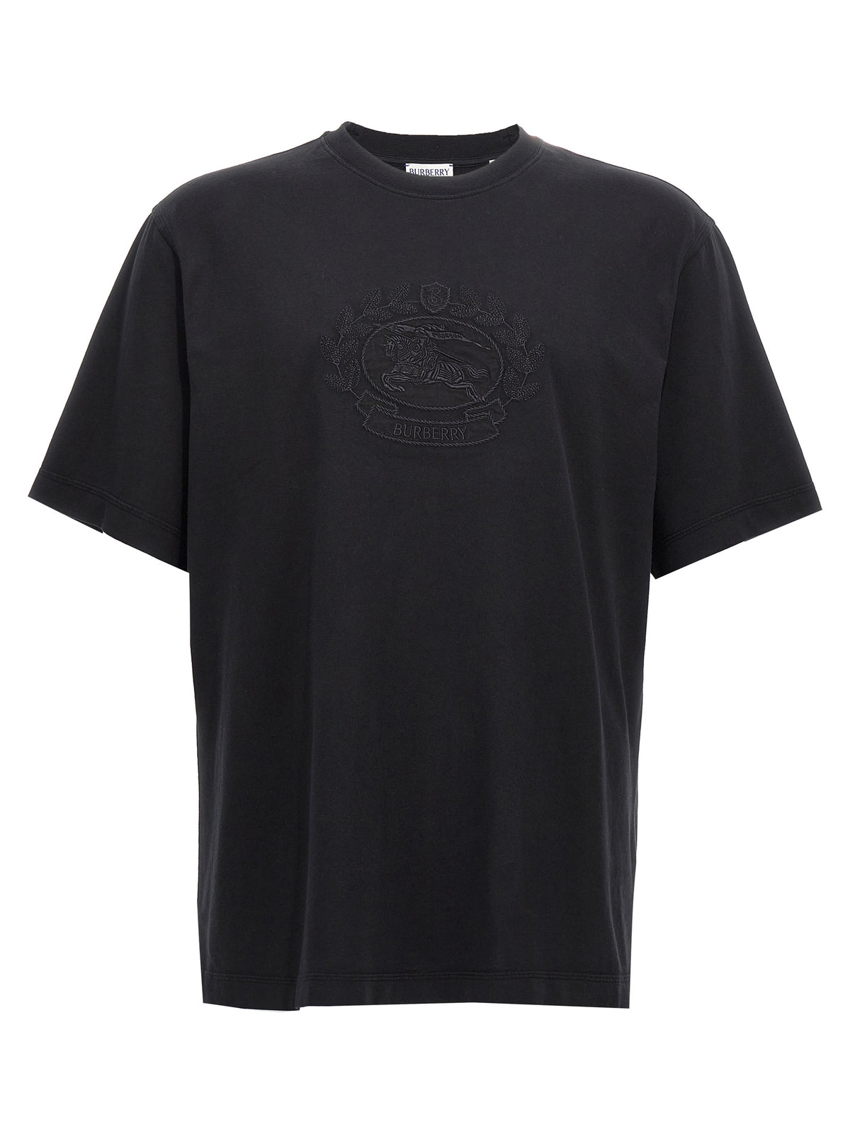 Burberry Schwarzes Baumwoll-T-Shirt