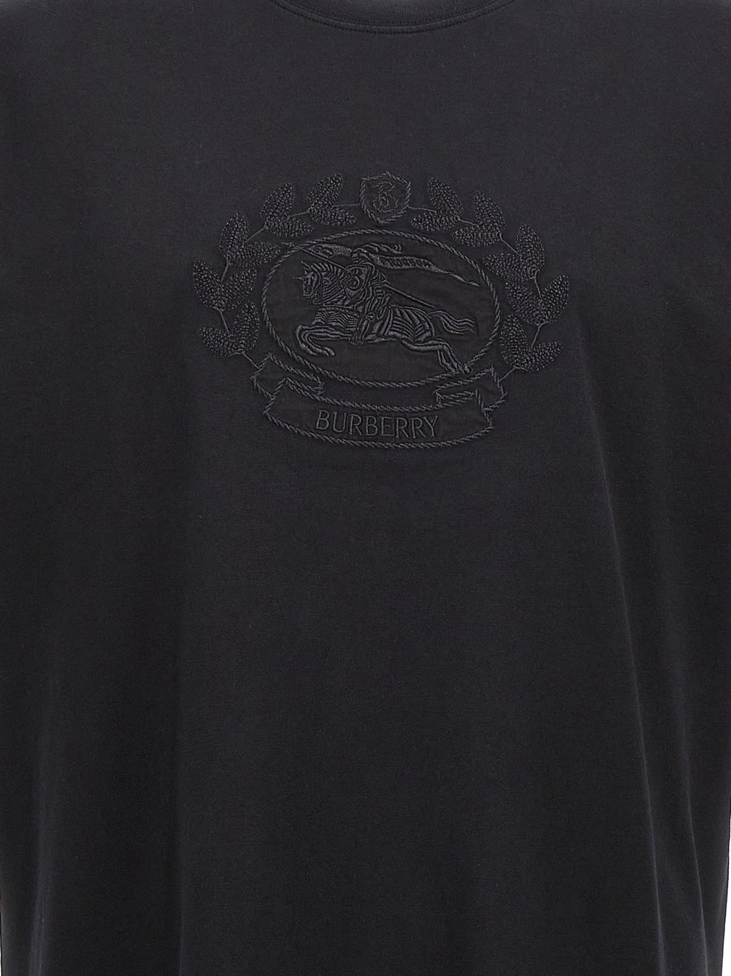 Burberry Schwarzes Baumwoll-T-Shirt