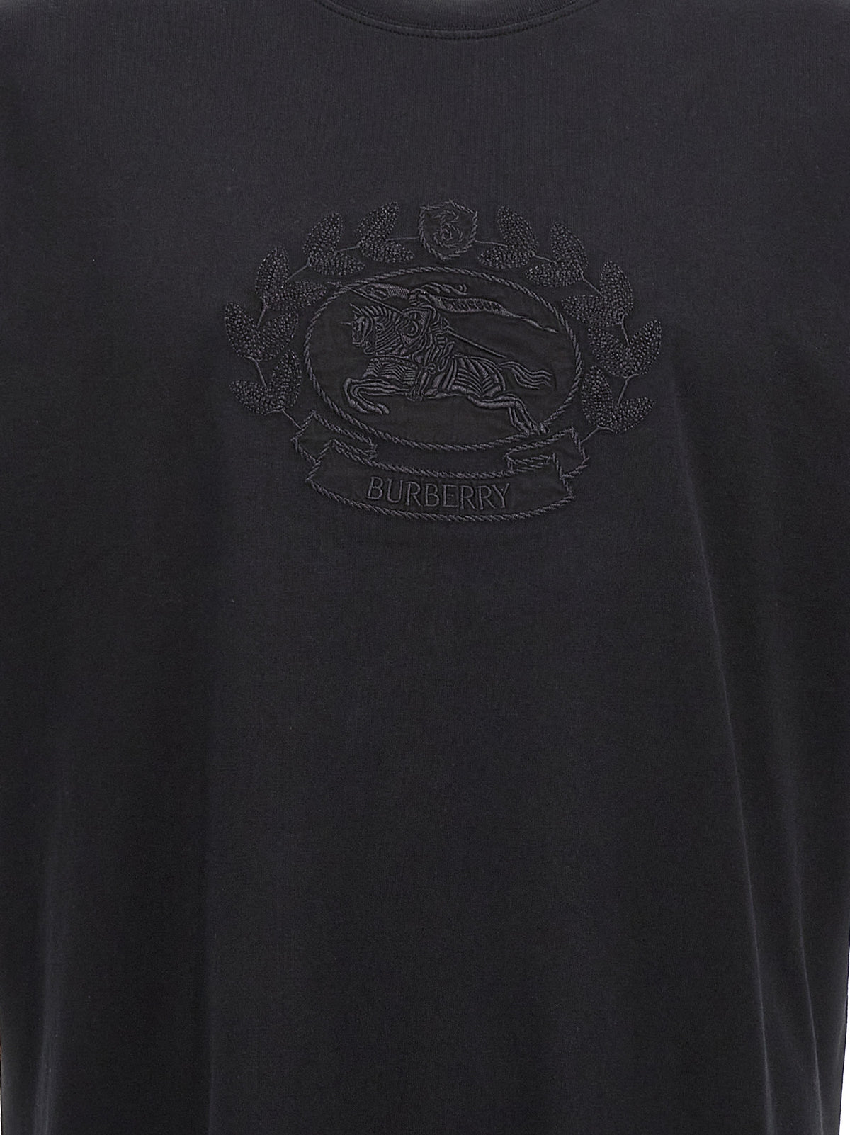 Burberry Schwarzes Baumwoll-T-Shirt