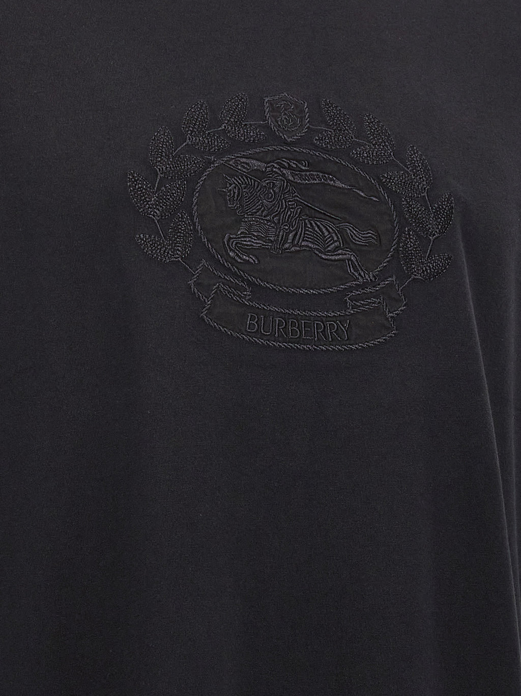 Burberry Schwarzes Baumwoll-T-Shirt